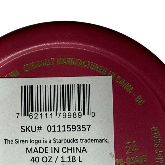 Stanley x Starbucks Winter Pink 40oz Tumbler Target Exclusive New ✅ Authentic ! - Picture 7 of 16